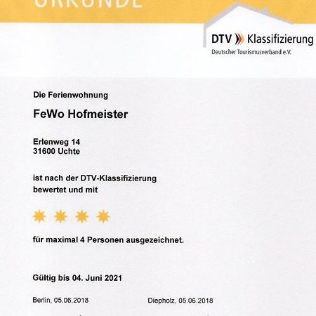 Ferienwohnung Uchte Esterno foto